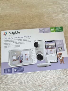 Hubble Nursery Pal Dual vision smart WiFi baby monitor and parent viewer